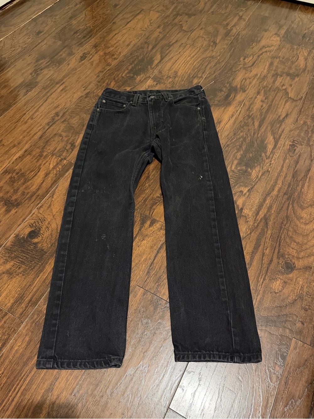 Levi’s men’s 505 black denim jeans size 31x30